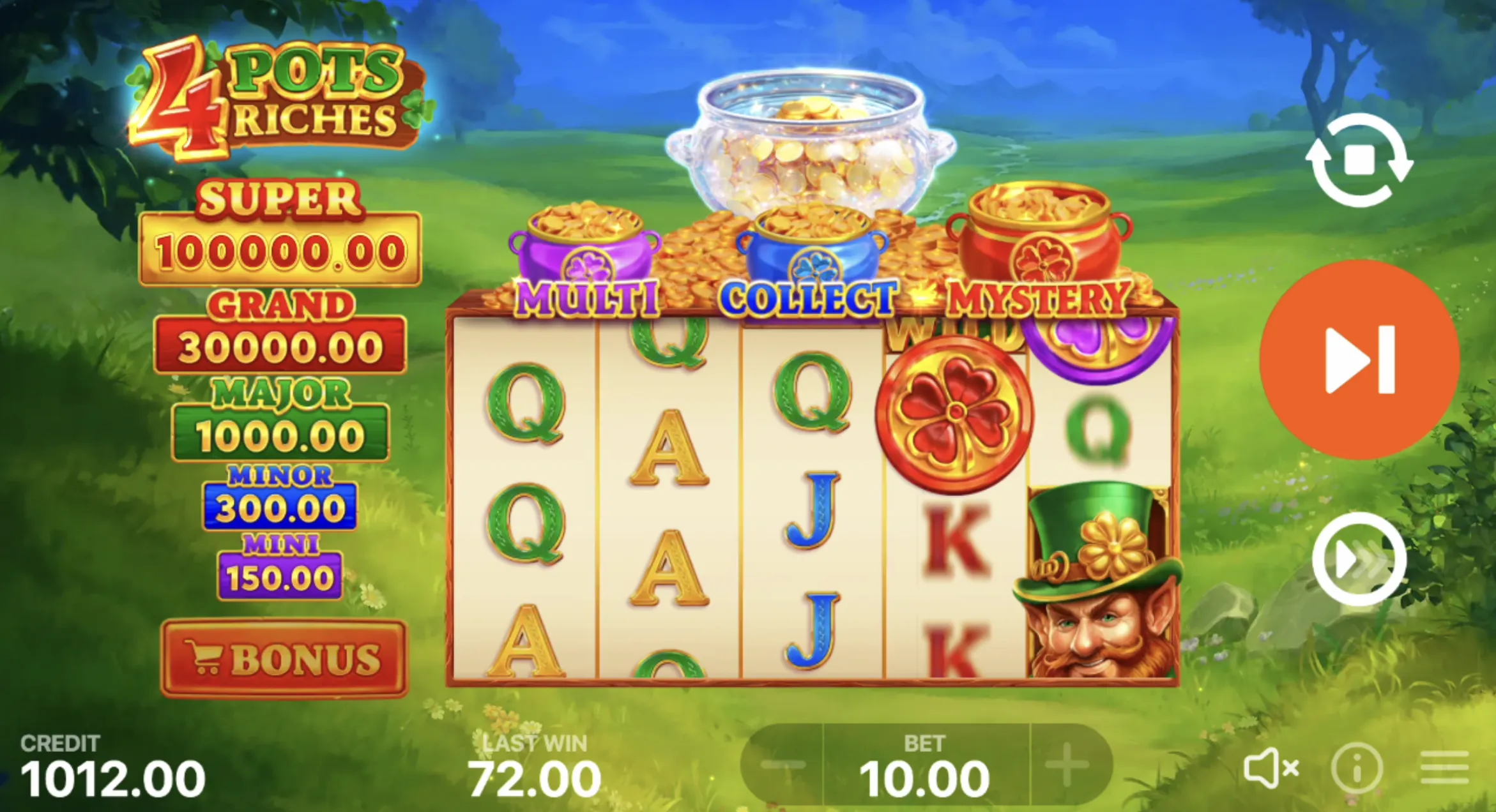4 Pots Riches: Hold and Win